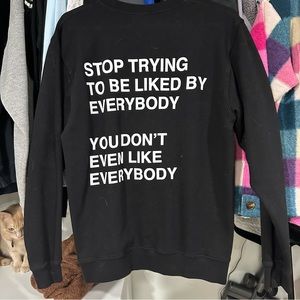 Never worn We’re not really strangers merch